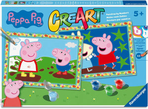 Ravensburger - 25969 | CreArt: Peppa Pig - Paint By Numbers Set