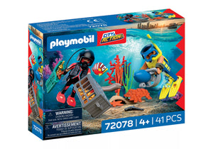 Playmobil - 72078 | City Action - Police Diver with Treasure
