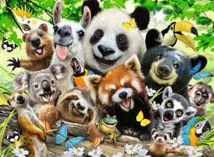 Ravensburger - 13354 | Exotic Animals Selfie 300 PC Puzzle