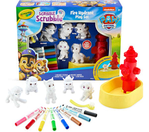 Crayola - 53430 | Scribble Scrubbie - Paw Petrol Fire Hydrant Set