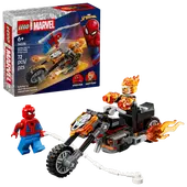 LEGO - 76335 | Marvel: Spider-Man vs Ghost Rider Motorcycle
