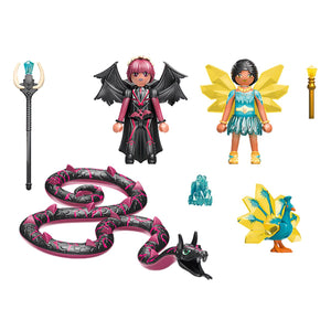 Playmobil - 70803 | Adventures of Ayuma: Crystal Fairy And Bat Fairy with Soul Animal