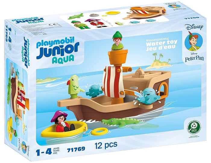 Playmobil - 71769 | Junior & Disney: Peter Pan's Splashing Pirates Ship