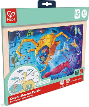 Hape - E1643 | Ocean Rescue Wooden Puzzle