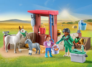 Playmobil - 71471 | Country: Farmyard Vet Starter Pack