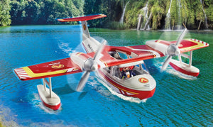 Playmobil - 71463 | Action Heroes: Firefighting Sea Plane with Extinguishing Function