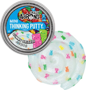 Crazy Aaron's Thinking Putty - AARSTATREN | Crazy Aaron's Thinking Putty - Mini Tins - Gummy Grizzly