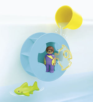 Playmobil - 71688 | Junior Aqua - Water Wheel with Baby