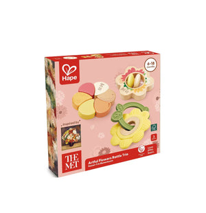 Hape - E0144 | Met Artful Flowers Rattle Trio