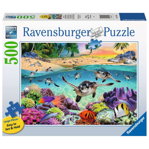 Ravensburger - 17456 | Race of the Baby Sea Turtles - 500 Piece Puzzle
