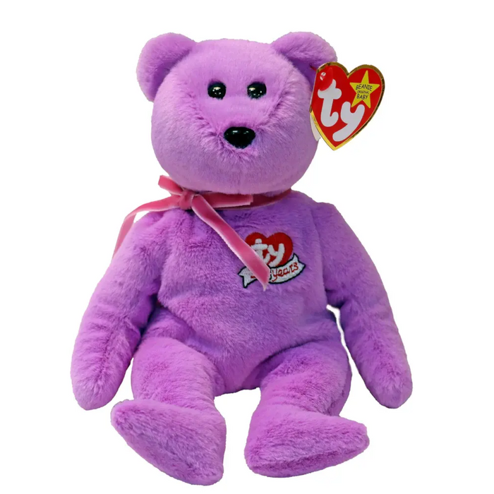 3 | TY Beani Baby: Celebrate II - Purple Bear