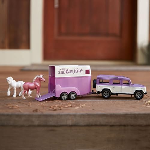 Breyer - B-SM-10250 | Unicorn Magic Land Rover & Tag-A-Long Trailer