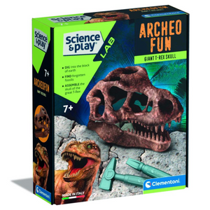 Clementoni - 61376 | Archeo Fun: Giant T-Rex Skull