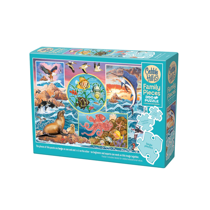 Cobble Hill - 47003 | Ocean Magic - 350 Piece Family Puzzle