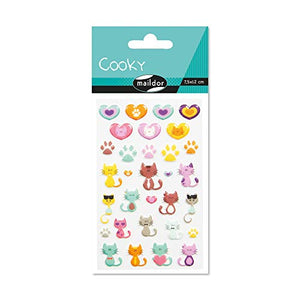 PBI - 605003 | Cooky - Cat/Heart Stickers