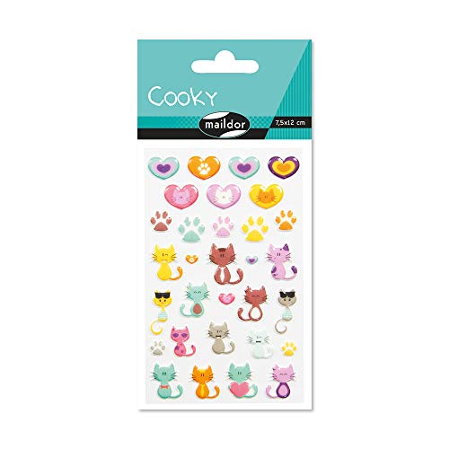 PBI - 605003 | Cooky - Cat/Heart Stickers
