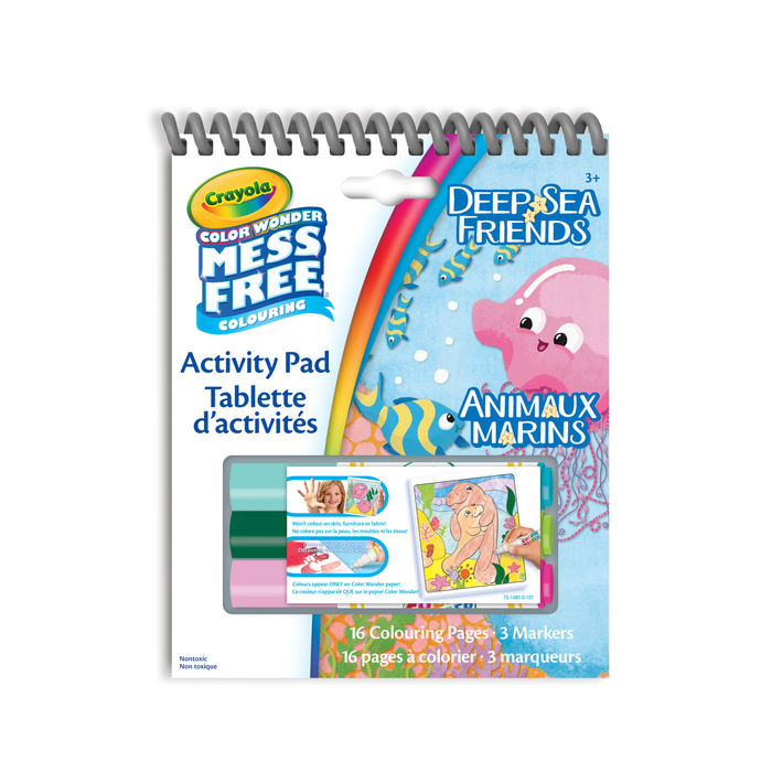 Crayola - 14800 | Mess Free Colouring: Deep Sea Friends Activity Pad