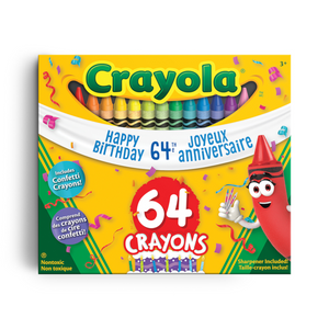 Crayola - 18640 | Crayola - Crayons 64th Birthday Edition 64 Pieces