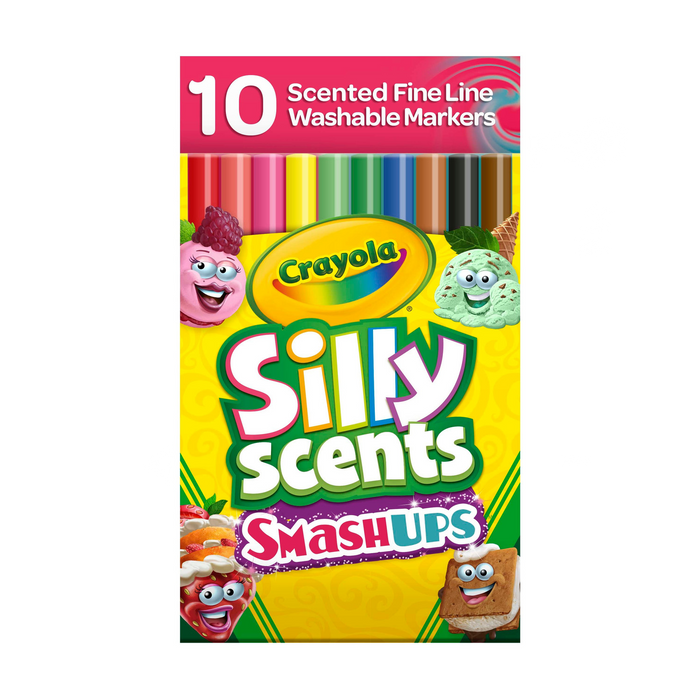 19 | Crayola Slim Silly Scents Smash Up 10 Pieces