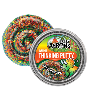 Crazy Aaron's Thinking Putty - 95929 Triceratops Mini Tin
