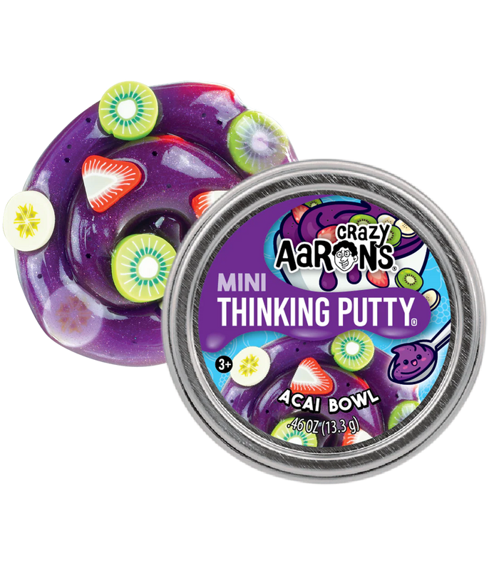 Crazy Aaron's Thinking Putty - 95991 | Crazy Aaron's Thinking Putty - Acai Bowl Mini Tin