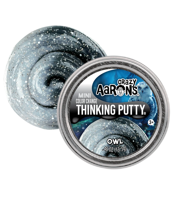 Crazy Aaron's Thinking Putty - 95992 | Crazy Aaron's Thinking Putty - Owl Mini Tin