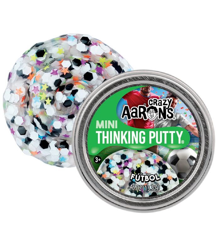 Crazy Aaron's Thinking Putty - 95993 | Crazy Aaron's Thinking Putty - Futbol Mini Tin