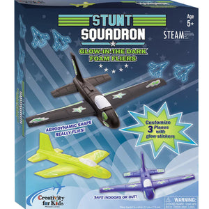Creativity for Kids - 6437000 | Stunt Squadron Glow in the Dark Foam Flyers