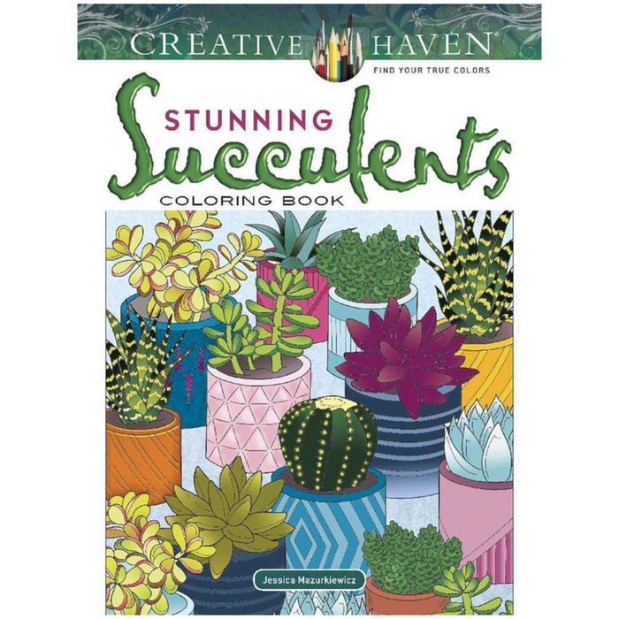19 | Creative Haven: Stunning Succulents Coloring Book
