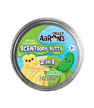 Crazy Aaron's Thinking Putty - AAR SCN-PC055 | Scentsory Thinking Putty - Duos Popcorn/Pickle