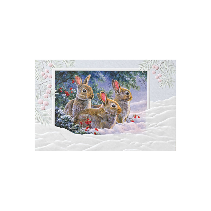 2 | Christmas Bunny Hideout 16 Card Set