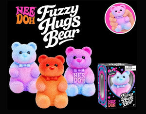 Schylling - FHBND27 | (PRE-ORDER) Fuzzy Hugs Bear NeeDoh (Assorted, One Per Purchase)