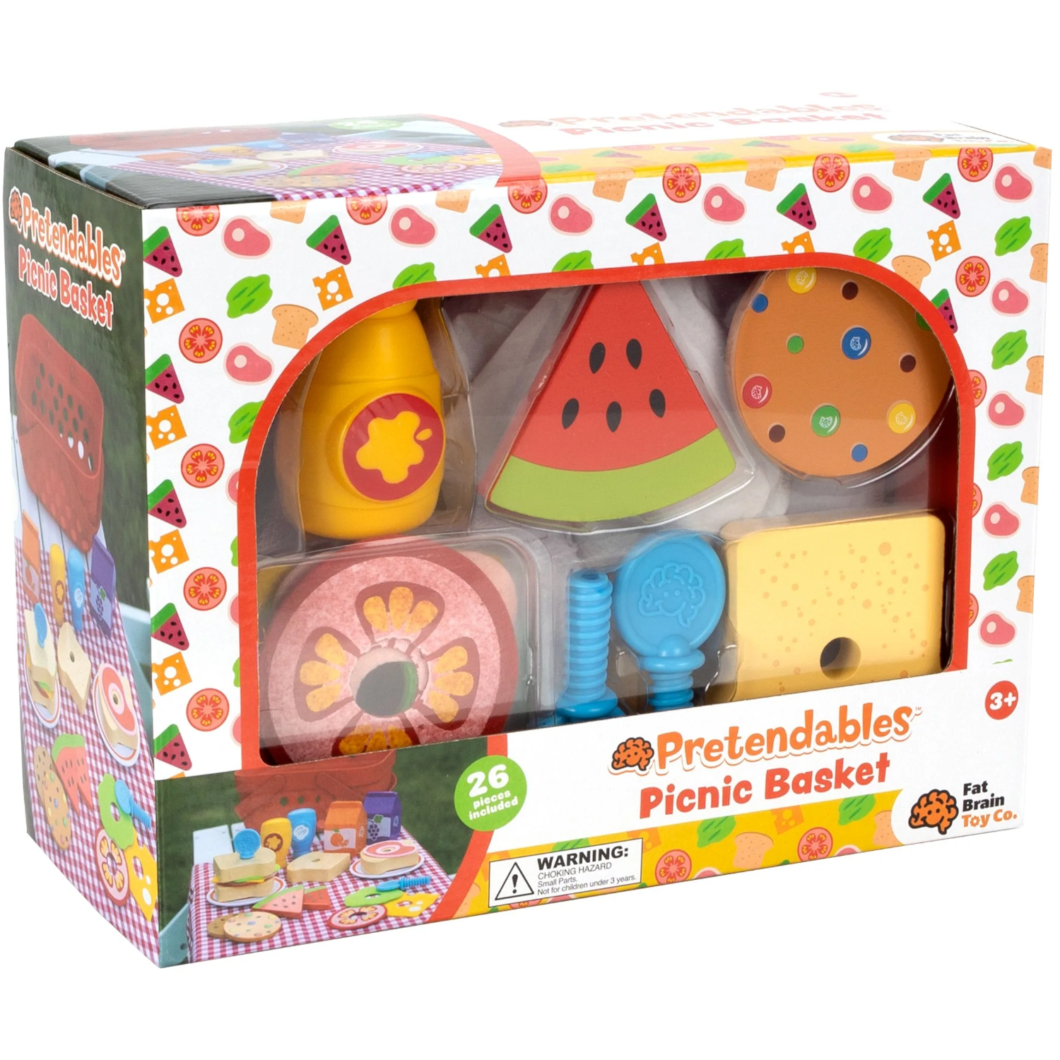 Fat Brain Toy Co - FA400-1 | Pretendables: Picnic Basket – Castle Toys