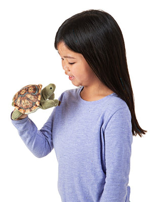 Folkmanis Puppets - 2778 | Mini Tortoise Finger Puppet