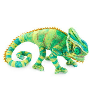 Folkmanis Puppets - 2794 | Mini Chameleon Finger Puppet