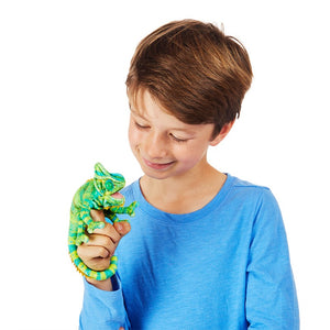 Folkmanis Puppets - 2794 | Mini Chameleon Finger Puppet