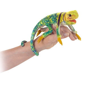 Folkmanis Puppets - 2798 | Mini Collared Lizard Finger Puppet