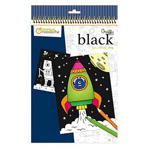 Avenue Mandarine - GY148C | Graffy Black Space Coloring Book