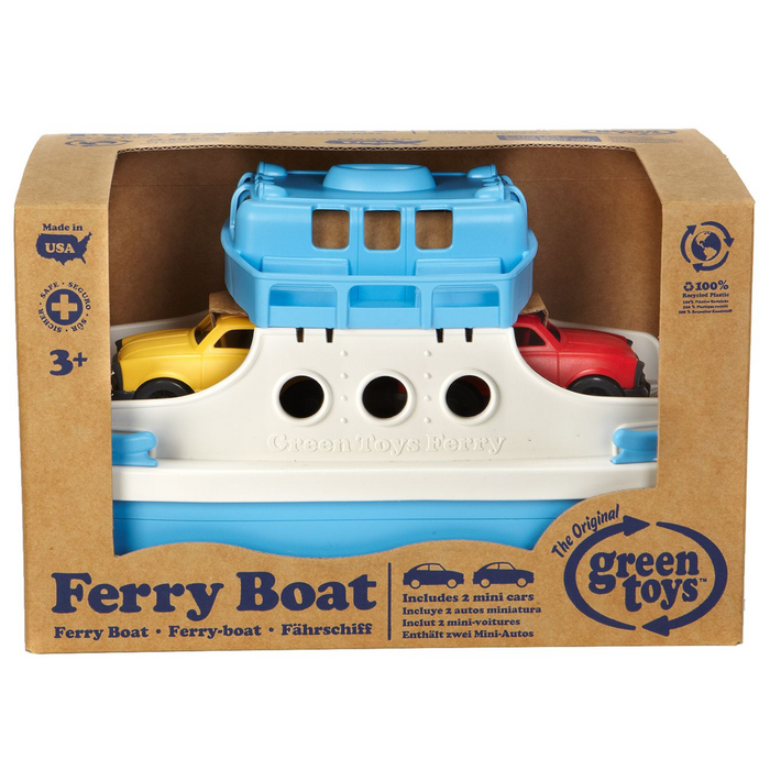 Green Toys - FRBA-1038 | Ferry Boat with Mini Cars