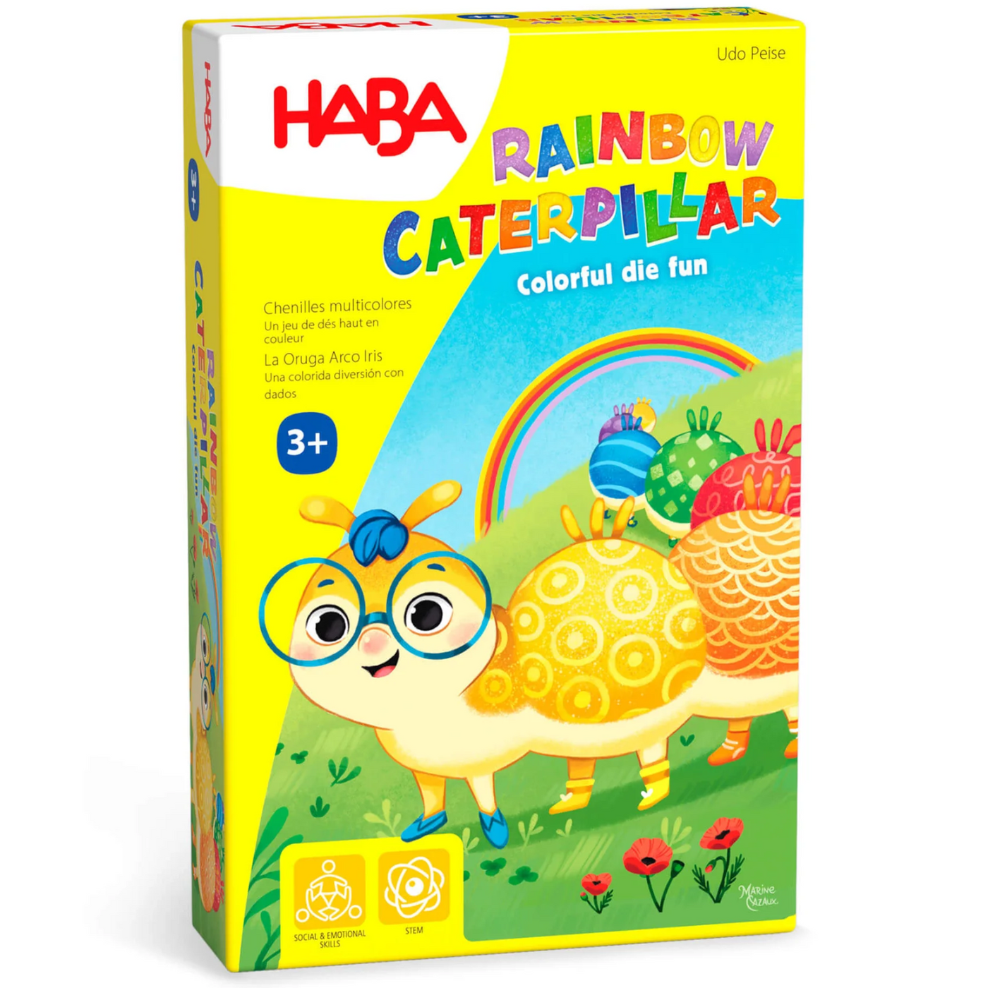 Haba 306986 Haba Rainbow Caterpillar Castle Toys
