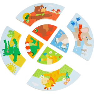 Haba - 304912 | Animal Seasons Wooden Arranging Game