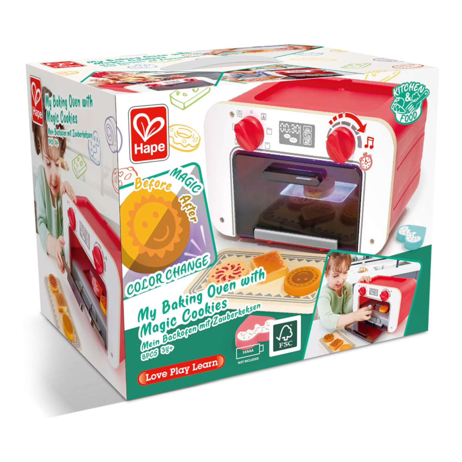 Hape - E3183 | My Baking Oven with Magic Cookies – Castle Toys