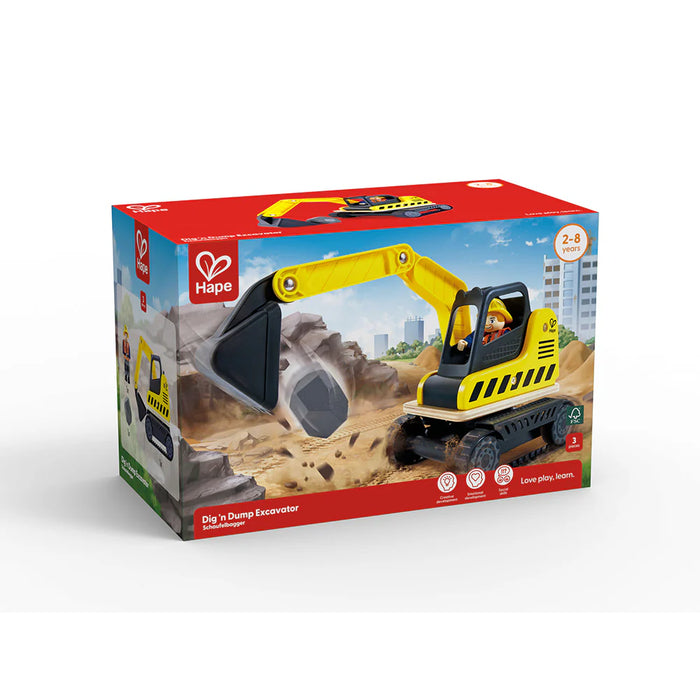 Hape - E3058 | Dig 'N Dump Excavator