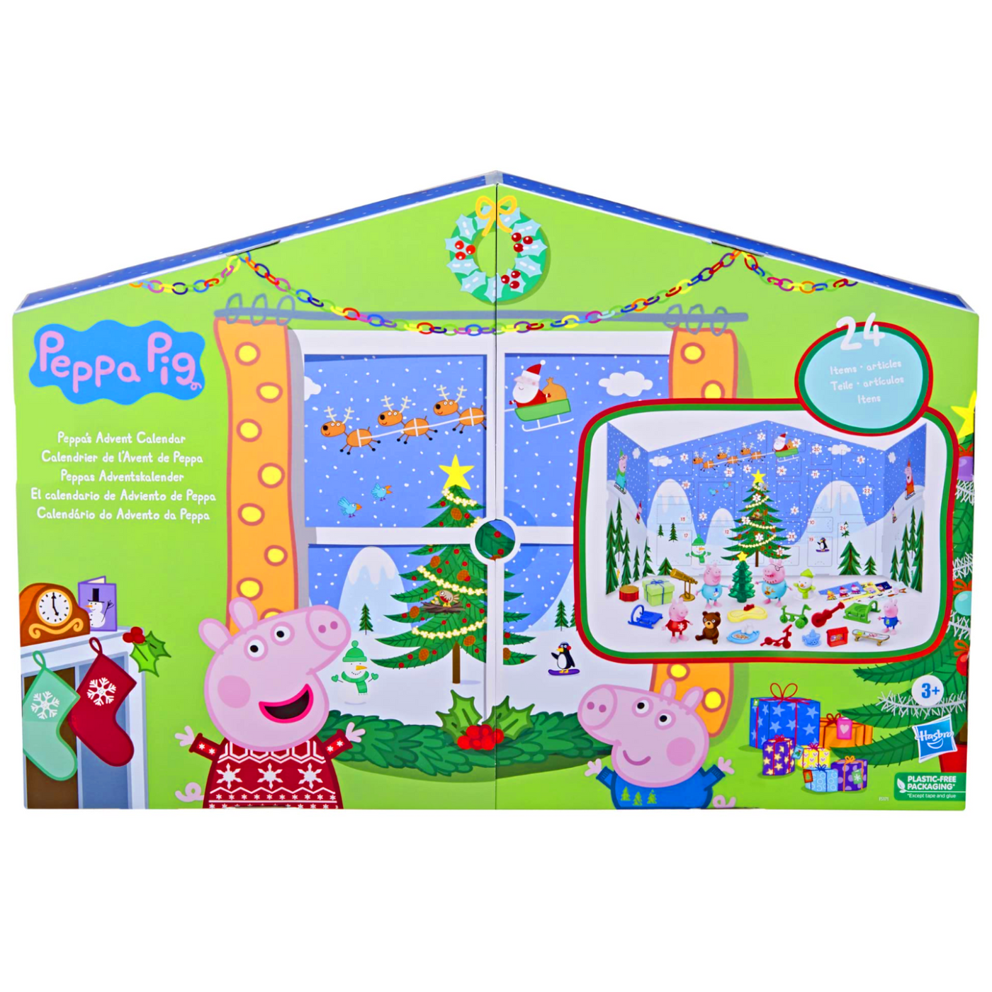 Hasbro F5171 Peppa Pig Holiday Advent Calendar Castle Toys