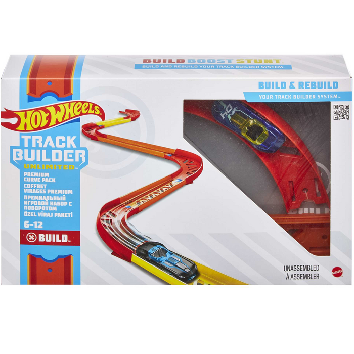 Hot Wheels - GLC88 | Hot Wheels Track Builder - Premium Curve Pack