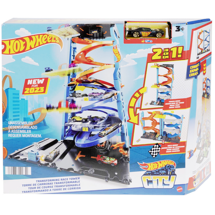 Hot Wheels - HKX43 | Hot Wheels- City 2023 Transforming Race Tower