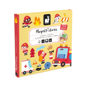 Janod - J05453 | Magnetistories - Firefighters - 30 Pieces