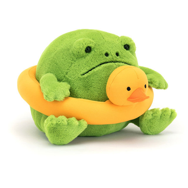 Jellycat - RR3FR | RR3FR - Ricky Rain Frog with Rubber Ring
