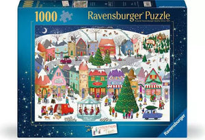 Ravensburger - 12001758 | Christmas Town - 1000 PC Puzzle