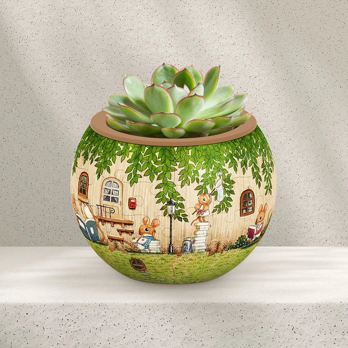 3D Puzzle Planter - Smart - Happy Reading